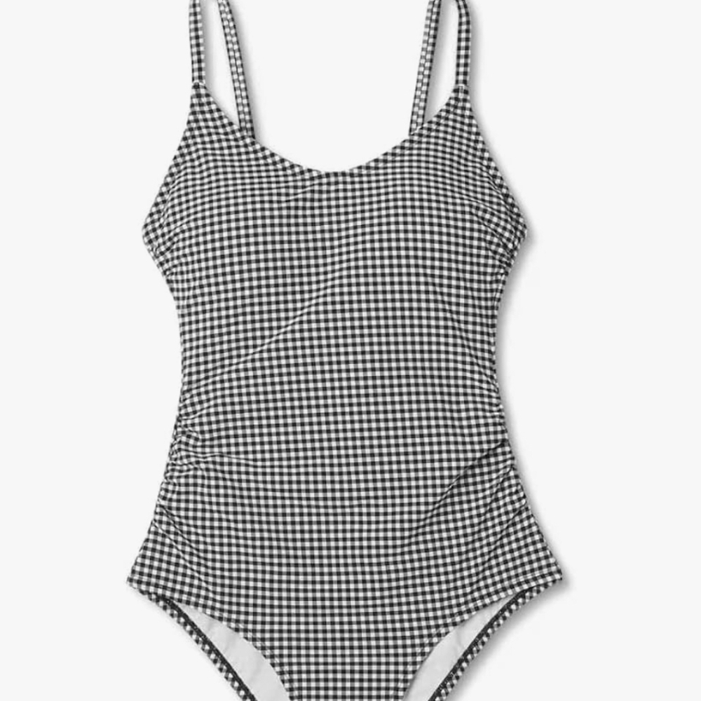 Kona SolBlack and White Checkered Women's Swimsuit - Picture 4 of 5